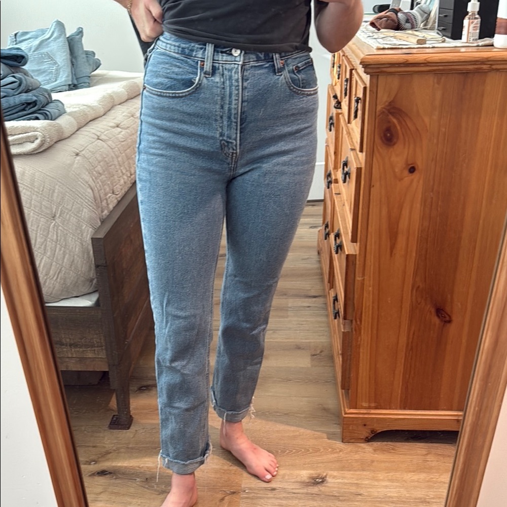 Abercrombie & Fitch High Rise Blue Jeans